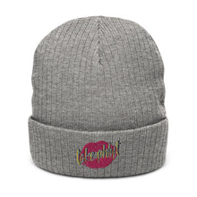 Load image into Gallery viewer, Recycled cuffed Kiss beanie