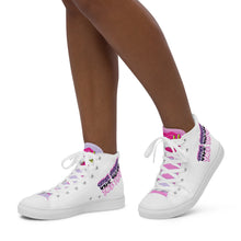 Load image into Gallery viewer, Women’s high top Love Take Phlyt canvas shoes