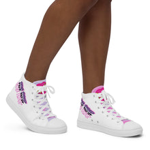 Load image into Gallery viewer, Women’s high top Love Take Phlyt canvas shoes